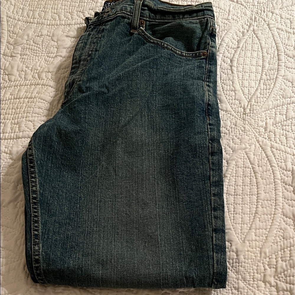 Arizona Jean Company Blue Relaxed Fkex Straight Jeans